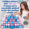 102pcs Frozen Princess Castle Magnetic Tiles Building Blocks - 3D Diamond Blocks, STEM Educational Toddler Toys for Pretend Play, 4 Year Old Girl Birthday Gifts Kids Ages 3 5 6 7 8