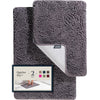 BELADOR Bathroom Rugs Sets 2 Piece - Plush Bath Mat Set Quick-Dry Soft Chenille Bathroom Mat with Rubber Backing, Absorbant Bathroom Rug Set, Washable Bath Rugs for Bathroom- Bath Mats 24x17 + 30x20