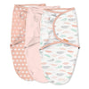 SwaddleMe by Ingenuity Original Swaddle - Size Small/Medium, 0-3 Months, 3-Pack (Coral Days)