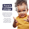 Pura Baby Wipes, 100% Plastic-Free & Plant Based Wipes, 99% Water, Suitable for Sensitive & Eczema-prone Skin, Fragrance Free & Hypoallergenic, Cruelty Free, EWG Verified, 1 Pack of 60 Wet Wipes