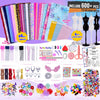 600+Pcs - Fashion Designer Kit for Girls with 5 Mannequins - Creativity DIY Arts and Crafts Kit Educational Toys - Sewing Kit for Kids Ages 8-12 - Teen Girls Kids Birthday Gift Age 6 7 8 9 10 11 12+