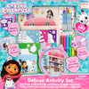 Gabby's Dollhouse Deluxe Activity Set - Creativity with Stickers, Coloring, and More, Feat. Gabby Cat and Friends, Playset Packed with Gabby's Dollhouse Accessories, for Kids Ages 3+