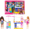 Barbie Dolls & Accessories Playset, Beach Boardwalk with Barbie Brooklyn & Malibu Dolls, Food Stand, Kiosk & 30+ Accessories