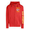 Junk Food Clothing x NFL - Kansas City Chiefs - MVP Zip Hoodie - Unisex Adult Full Zip Hooded Sweatshirt for Men and Women - Size Medium