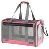 Adkyop Large cat carriers Dog soft-sided carriers Cat soft-sided carriers Cat carriers Dog carriers Cat travel carriers Dog travel bag Reptile carriers Squirrel carriers Guinea pig carrier(Large Pink)