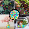 150 PCS Luminous Stones - Mixed Color Glow Rocks Decorations DIY Decorative Pebbles for Aquarium Fish Tank Sidewalk Garden Path Patio Terrace Lawn Yard Ornaments Colorful Cobbles Decor FD05MX150