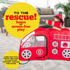 Kiddey Fire Truck Play Tent for Kids - Firetruck Tents with Sirens and Fireman Sound Button for Girls, Boys, & Toddlers Gifts - Red Fire Engine Pop Up Playhouse for Toddler - Indoor & Outdoor