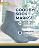 Pembrook Ribbed Knit Bamboo Diabetic Socks - 6 Pairs Crew Bamboo Socks Womens | Diabetic socks for women size 6-9 | 9-11