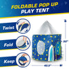 USA Toyz Rocket Ship Pop Up Kids Tent - Spaceship Rocket Indoor Playhouse Tent for Boys and Girls with Included Space Projector Toy and Kids Tent Storage Carry Bag