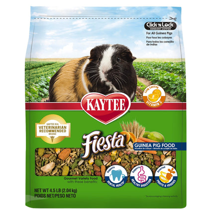 Kaytee Fiesta Pet Guinea Pig Food, 4.5 Pound