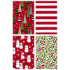 Hallmark Christmas Gift Boxes with Lids in Assorted Designs (Pack of 12: Trees, Stripes, Snowmen, Holly) Red, Green and White Patterned Shirt Boxes for Wrapping Gifts