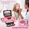 54 Pcs Kids Makeup Kit for Girls, Princess Real Washable Pretend Play Cosmetic Set Toys with Mirror, Non-Toxic & Safe, Birthday Gifts for 3 4 5 6 7 8 9 10 Years Old Girls Kids (Pink)