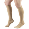 Truform Short Length Surgical Stockings, 18 mmHg Compression for Men and Women, Reduced Length, Closed Toe, Beige, Large - Short Length