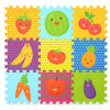 PLAY 10 Baby Play Mat, Foam Puzzle Floor Mat Puzzle Mats for Floor 34×34 Fruits Puzzle Mat 9 Pieces