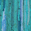 100% Cotton Rag Rug 24x36 - Multicolor Chindi Rug - Hand Woven & Reversible for Living Room Kitchen Entryway Rug - Teal