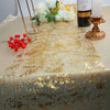 Snowkingdom 2 Pieces Gold Table Runner, Sequin Glitter Foil Metallic Gold Thin Mesh Table Runner Roll 11