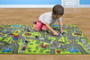 Kids Carpet Playmat Rug City Life Great for Playing with Cars and Toys - Play Learn and Have Fun Safely - Kids Baby Children Educational Road Traffic Play Mat for Bedroom Play Room Game Safe Area