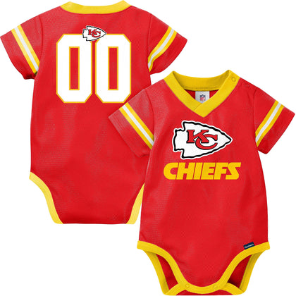 Gerber Unisex Baby NFL Jersey Onesie Bodysuit, Team Color, 18 Months