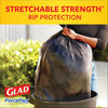 Glad Large Drawstring Trash Bags, ForceFlex 30 Gallon Black Trash Bags, 50 Count